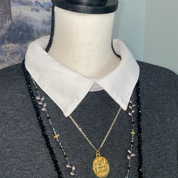 Peter Pan Collar Tunic- NWOT - Picture 2 of 8